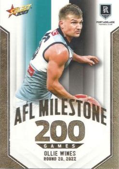 2023 Select AFL Footy Stars - AFL Milestones Games #MG62 Oliver Wines Front